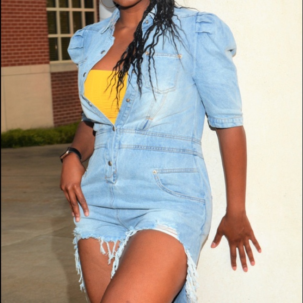 Denim jumpsuit